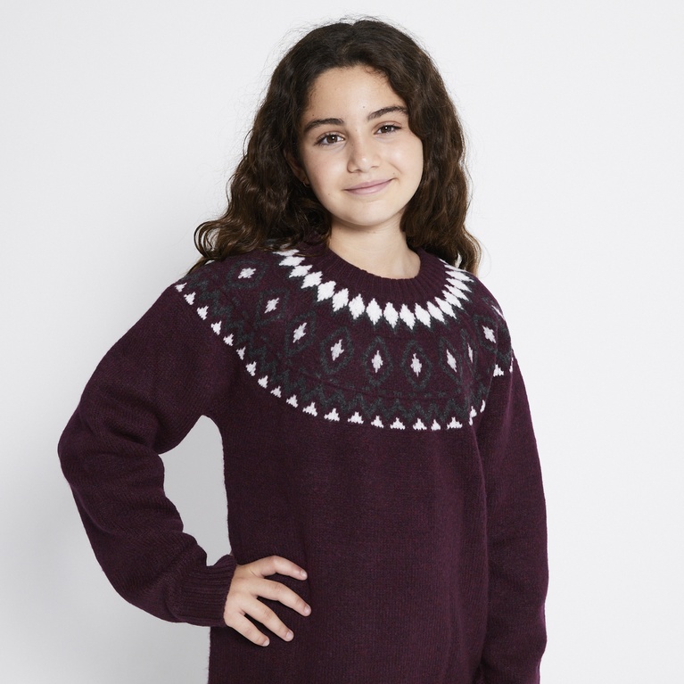Pattern knit sweater "Britta star"